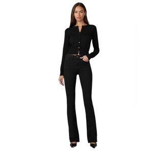 Joe's Jeans NWT black high rise boot cut pluto sleek baddie denim jean size 30